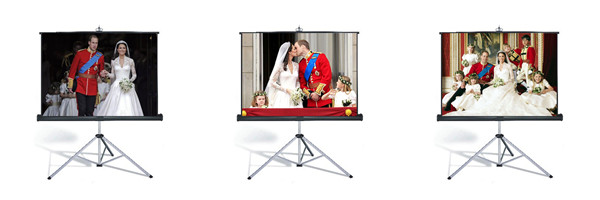 Projector Screen Hire - Portable Tripod Projector