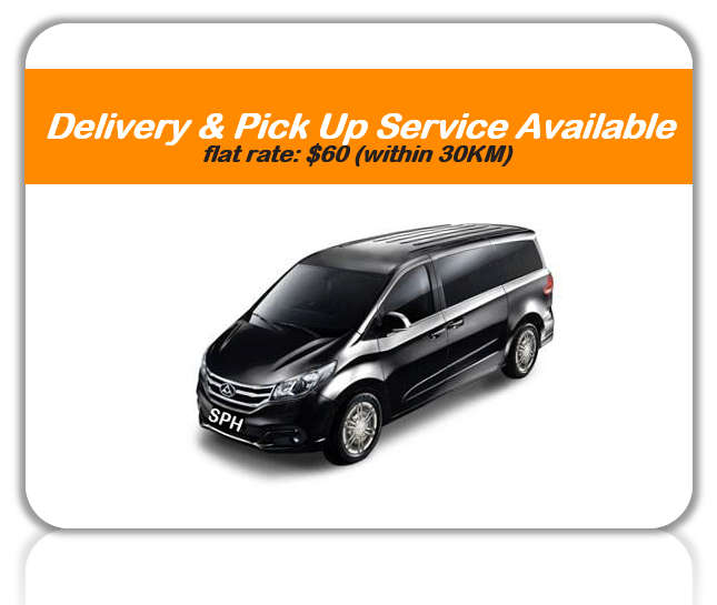 delivery and pick up service available 