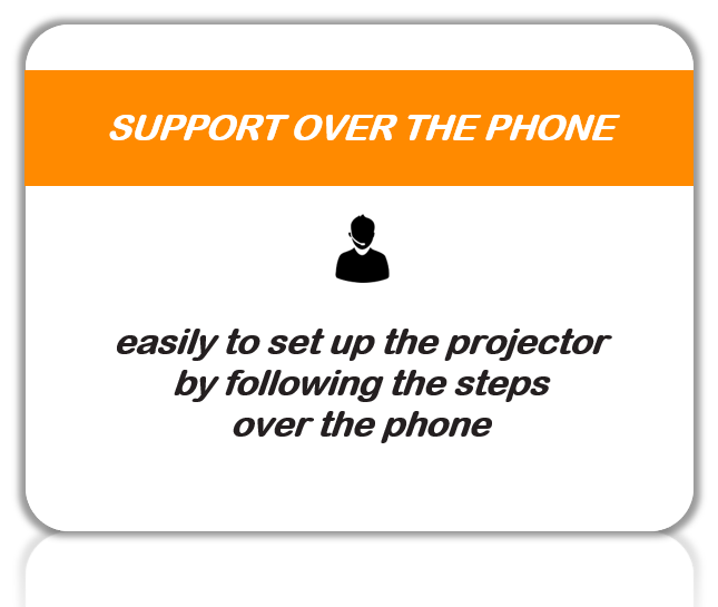 support over the phone