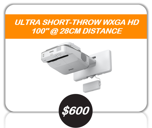 ultra short-throw projector hire Sydney